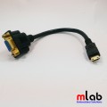 Cáp Mini HDMI Male to VGA Female